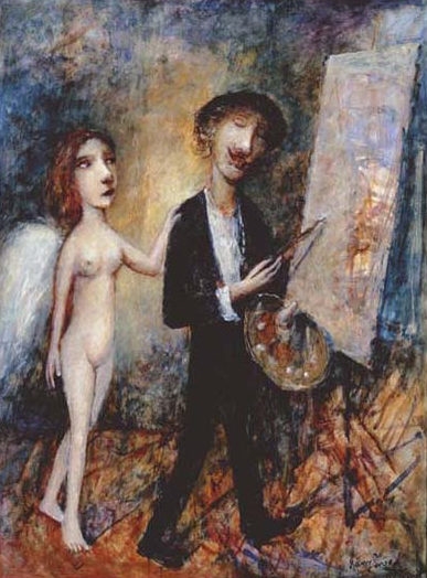 The Angelic Muse, Velazquez by Garry Shead